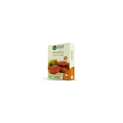 Solution nature：Falafel surgelé lentilles corail Vegaïa - 160 g (6 pièces)