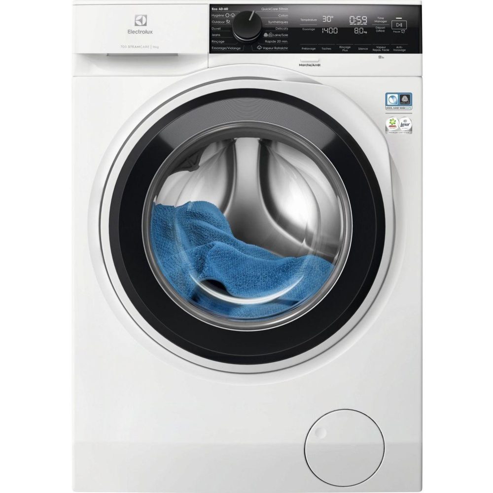 ELECTROLUX Lave linge hublot ew7fi1411dg - 11 kg - 1400 tr/min - classe a - moteur induction