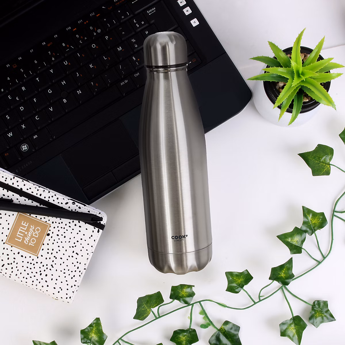 Bouteille de Transport – COOK CONCEPT, Isotherme, Réutilisable, Argent
