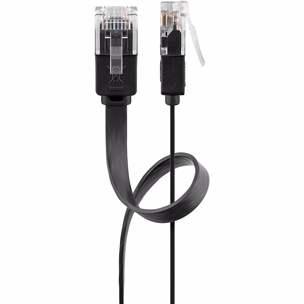 Réseau et téléphonie – Câble RJ45 Cat6 plat non blindé 1.50 m GOOBAY