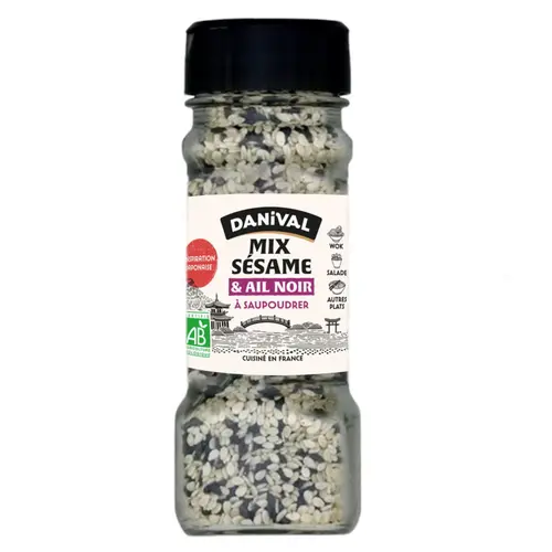 Bien pensé jardin：Mix bio sésame et ail noir Danival - 45 g