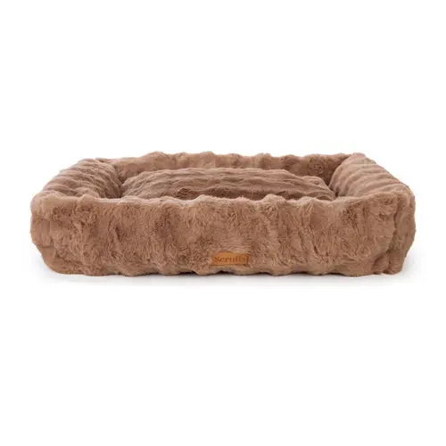 Déco pour le jardin：Corbeille pour chien Alpine coloris marron en tissu Scruffs Taille XL - 90 x 70 cm