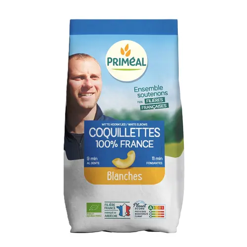 Pour profiter du jardin:Coquillettes blanches PRIMEAL 500 g