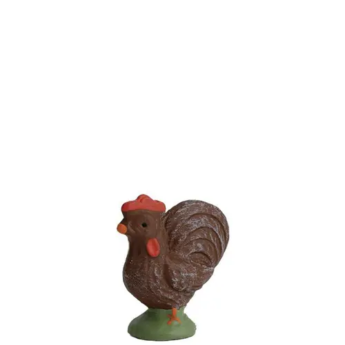 Une solution pratique pour l’extérieur：Animal de crèche de Noël coq Santons Escoffier - 3 cm