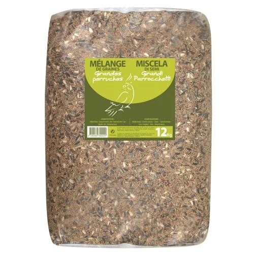 Accessoire extérieur：Mélange pour grandes perruches premium 12 kg