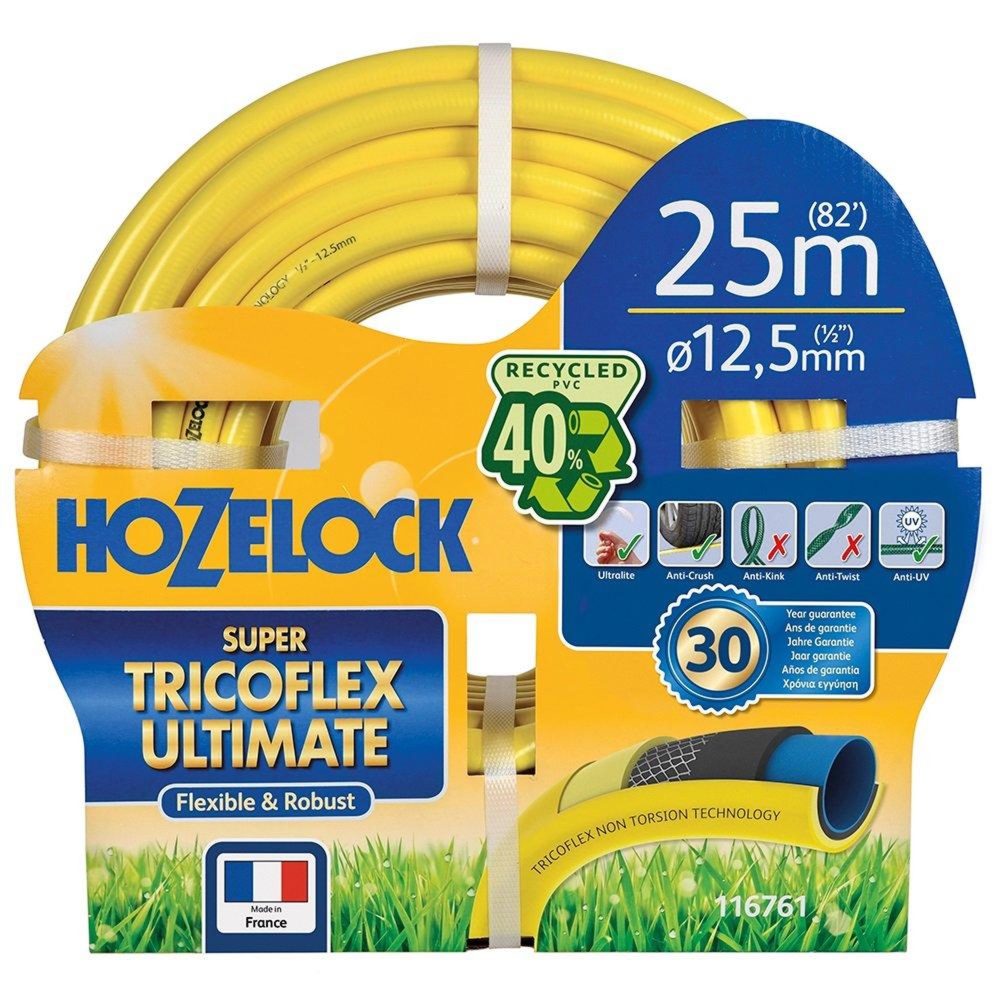 Hozelock Tuyau d'arrosage multi usage Ultimate ultra robuste 15 mm 80 m jaune