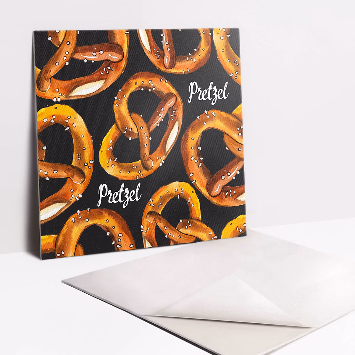 Carreaux vinyle Tulup 30 × 30 cm Bretzels de dessins animés 9 pcs