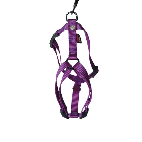 Vie au jardin：Harnais Confort mauve pour chien - 2,5x70/90 cm
