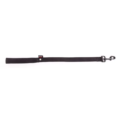 Esprit jardin：Laisse double noire Martin Sellier. 25 mm x 60 cm