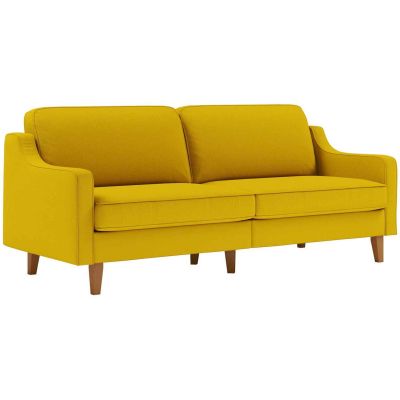 Canapé 3 places en tissu Robin (Jaune)