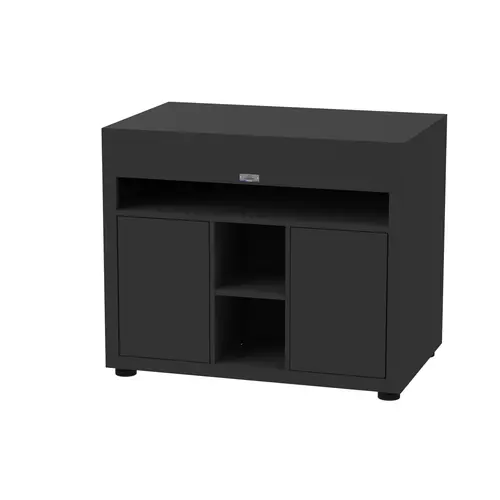 Confort extérieur：Meuble tablette XL noir Le Marquier - L 110 x P 70 x H 92 cm