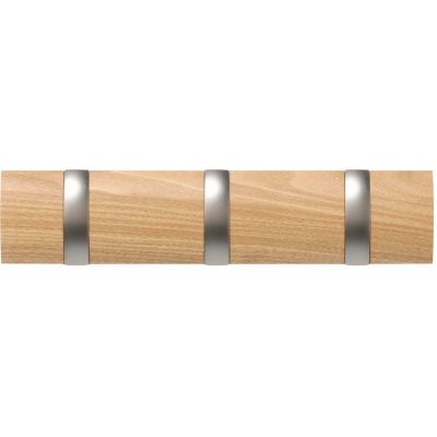 Porte manteaux Flip 3 crochets (Naturel)