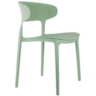 Fauteuil coloré en polypropylène Fain (Vert foncé)