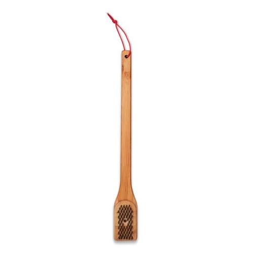 Confort jardin：Brosse de nettoyage en bambou pour barbecue Weber - 46 cm