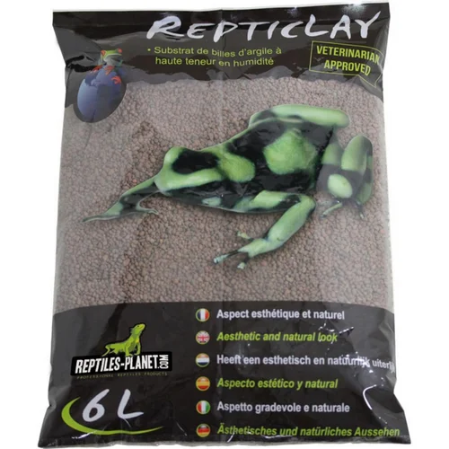 Pour un extérieur accueillant：Substrat pour terrarium tropical en argile naturelle coloris marron Reptile Planet Repticlay - 6 L