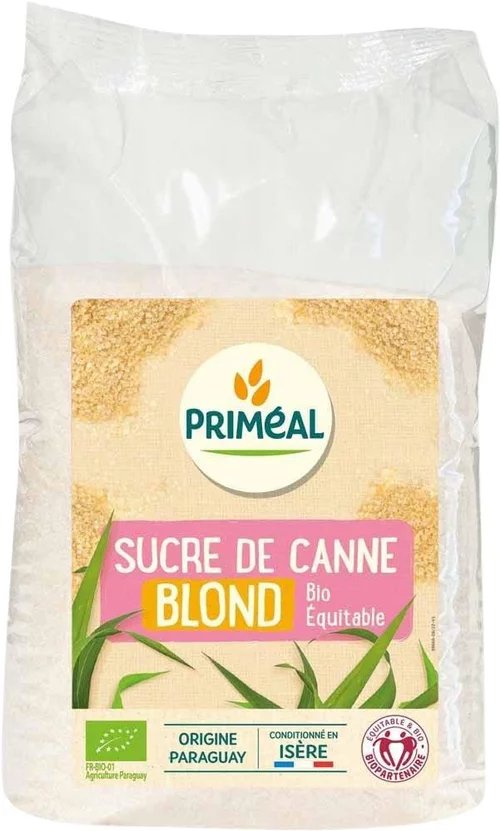 Idée pratique：Sucre de canne blond équitable 1kg