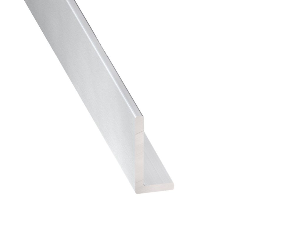 Cornière inégale aluminium argent 15 × 12 mm – L. 2 m CQFD
