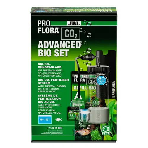 Pour la maison et l’extérieur:Système de fertilisation bio au CO2 pour plantes en aquarium d’eau douce de 40 à 110 litres JBL Proflora C02 Advanced Bio Set