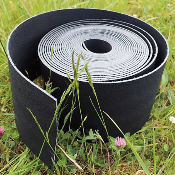 Bordure de jardin en plastique recyclé – 20cm, Gris, Jardiprotec