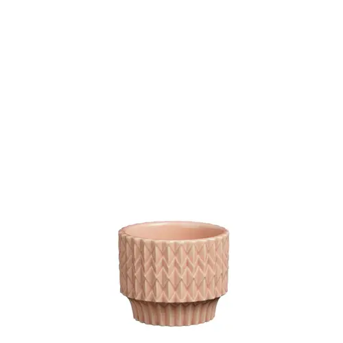 Pour personnaliser vos extérieurs:Pot baby coloris rose Lauria - 6 x Ø 7,5 cm