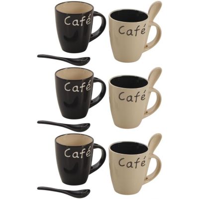 Mug à café en grès (Lot de 6)