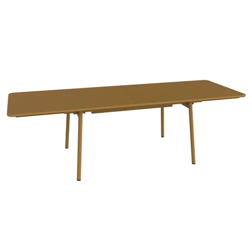 L’allié de vos extérieurs：Table extensible Monceau coloris marron en acier Fermob - 165/255 x 74 cm