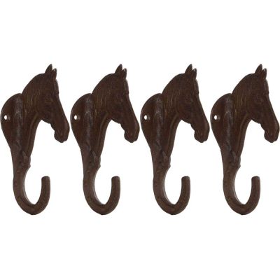 Crochet en fonte Cheval (Lot de 4)