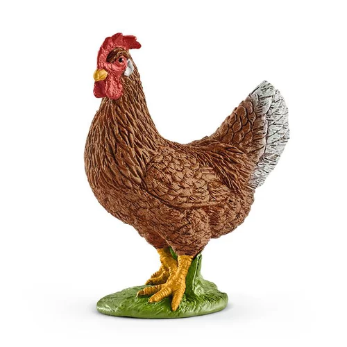 Essentiel au jardin：Figurine Poule Série Animaux de la ferme 4,2x2,5x5,5 cm