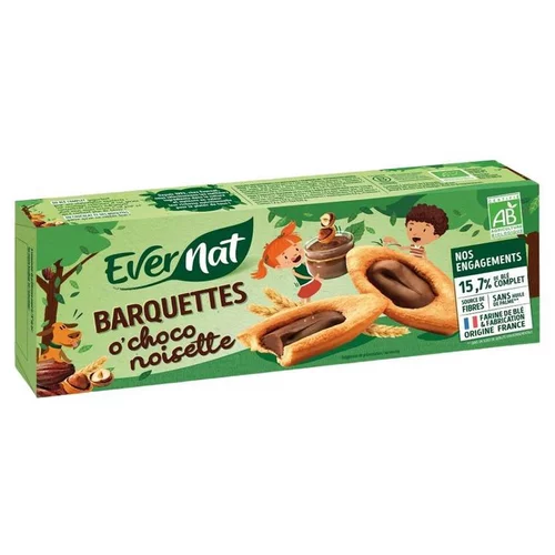 Accessoire jardin：Barquettes O’Choco Noisette bio Evernat- 120 g