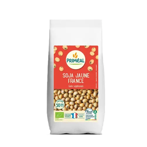 Extérieur moderne：Soja jaune bio en sachet de 500 g