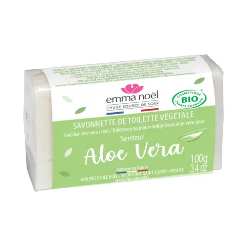 Pratique pour le jardin:Savon à l’aloe vera cosmebio en format de 100 g