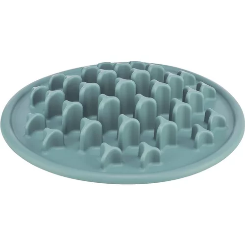 Style extérieur：Gamelle anti-glouton pour chien coloris bleu Trixie Slow Feeding - Ø 35 cm
