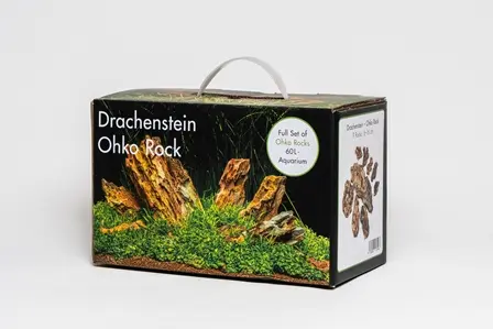 Une solution adaptée à l’extérieur:Kit déco pour aquarium de 60 L Aquadeco Dragon Stone - les 9 pièces