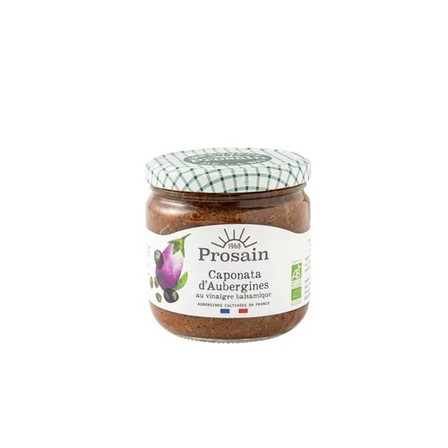 Maison & extérieur：Caponata bio d'aubergine - 350 gr