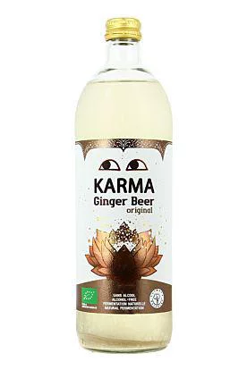 Un choix pratique pour l’extérieur:Boisson ginger beer Karma - 75 cl