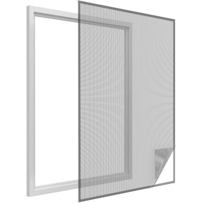 Moustiquaire fenêtre anthracite 28g/m² bande auto-agrippante 9,5 mm (max 150x300 cm)
