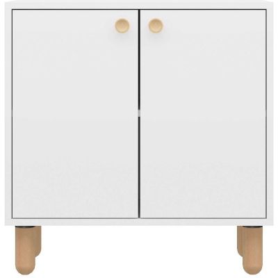 Buffet 2 portes en aggloméré Lina (Blanc)