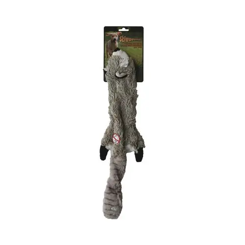 Sélection utile：Peluche pour chien Raton laveur plat gris Girard Skineeez– 61 cm