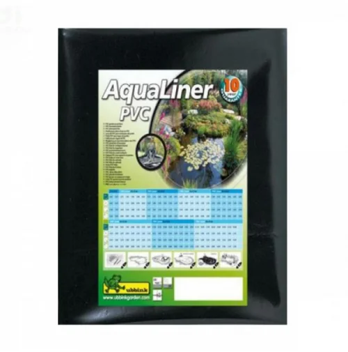 Extérieur utile:Bâche PVC épaisse 0.5mm UBBINK Aqualiner - 8x12m