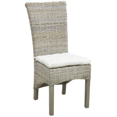 Chaise en acajou teinté