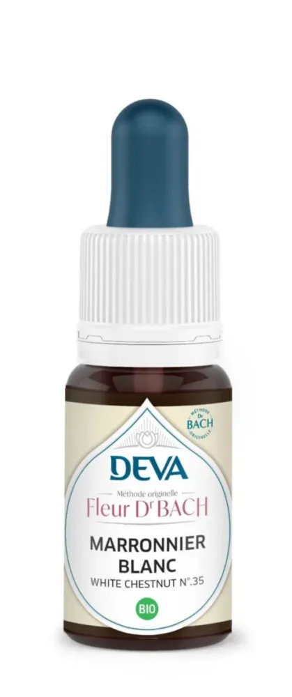 Choix malin：Complément alimentaire fleur de Bach marronnier blanc bio Deva - 15 ml