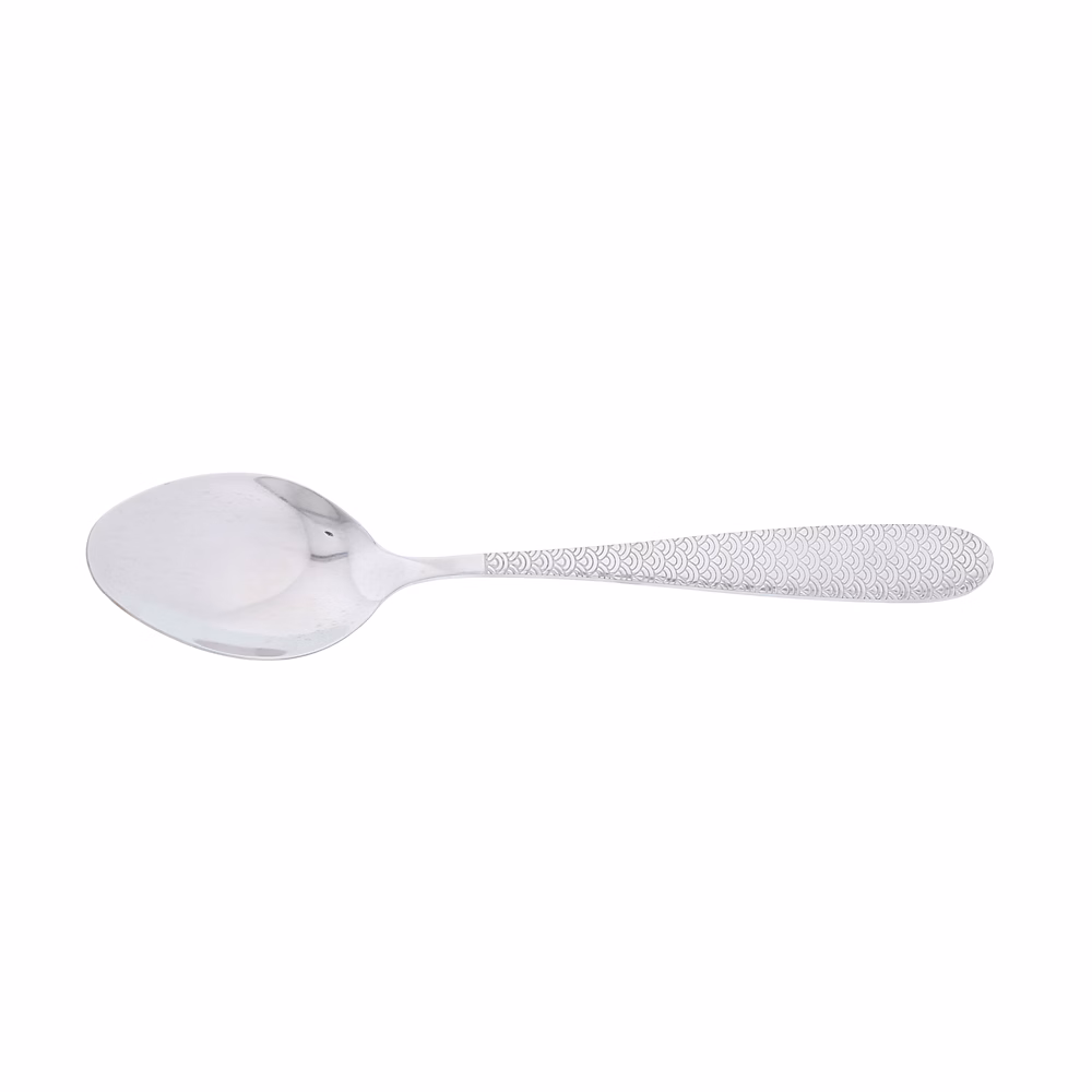 Cuillère de table monobloc Flower inox (lot de 6) – Réf. QOZRAYNSA9733068851
