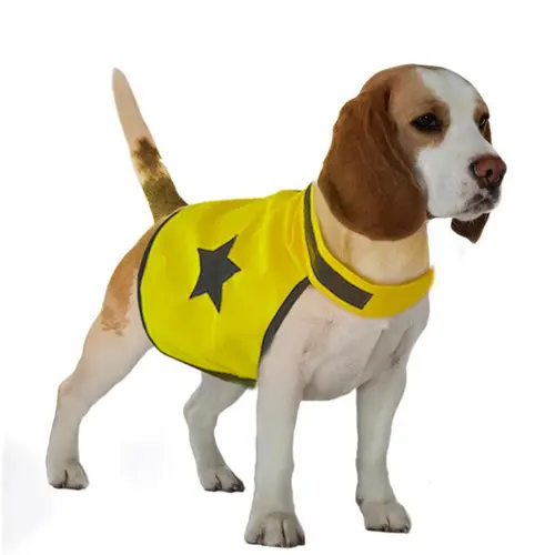 Malin jardin:Gilet de sécurité pour chien fluo 48 cm