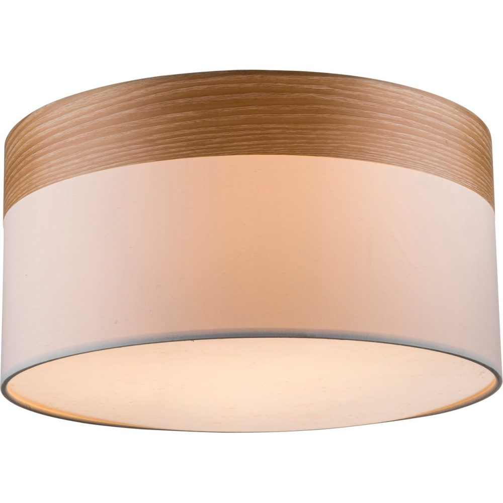 Globo Chipsy Plafonnier cylindrique nickel mat 3x E27 – 25 cm 40 cm