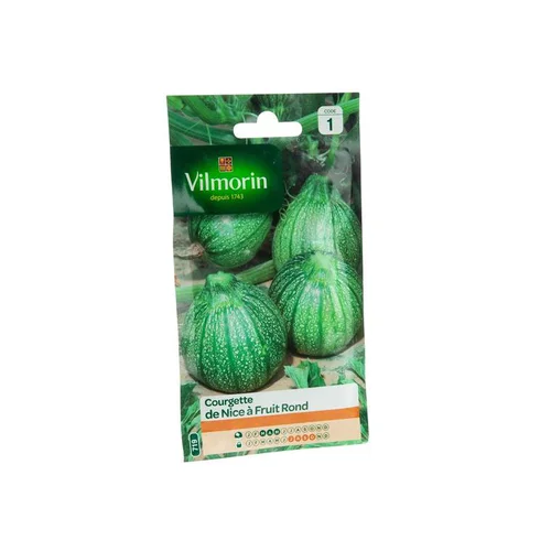 Pour votre confort au jardin:Graines de Courgette de Nice à fruit rond Vilmorin - graines à semer