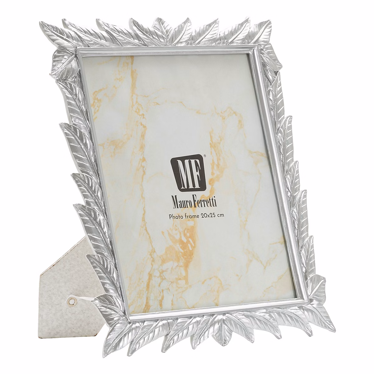 Cadre en résine argentée 27 × 2 × 32 – 3 cm (mesure intérieure 20 × 25 cm)
