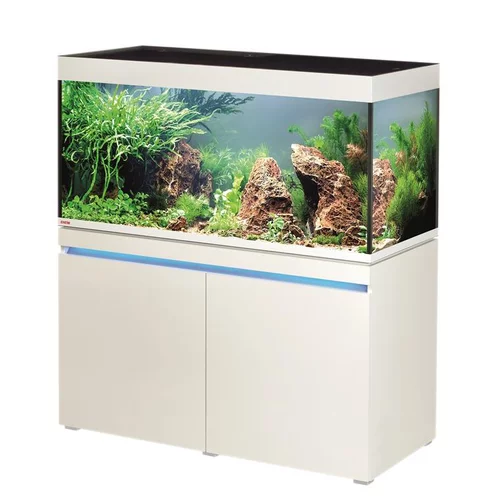 Jardin fonctionnel:Aquarium eau douce avec meuble coloris alpin Eheim Incpiria 430L