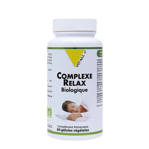 Facile pour le jardin:Complexe relax bio vit’all + en format de 60 gélules