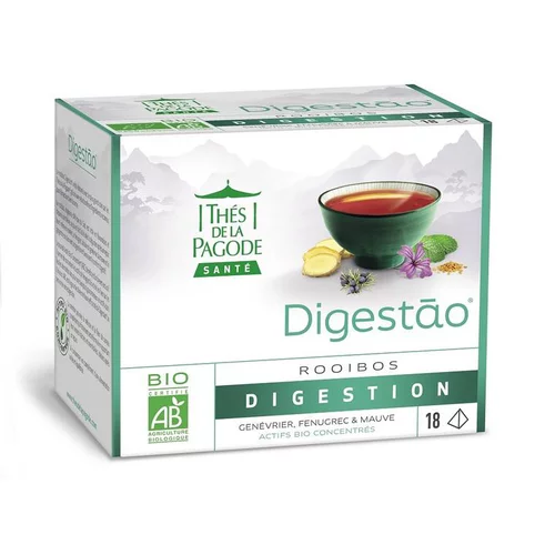 Jardin malin:Thé rooibos digestao digestion bio Thé de la Pagode 18 sachets - 36 g