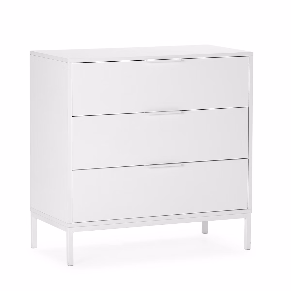 Commode Auri 3 tiroirs couleur Blanc – Réf. BYVWAOIIG1360103135